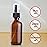 Wedama 2 oz Mini Glass Spray Bottles, Empty Small Spray Bottles with Funnel Dropper, Fine Mist for Hair, Travel, Plants, Cleaning Solutions and Skin Care (4 Pack Amber)