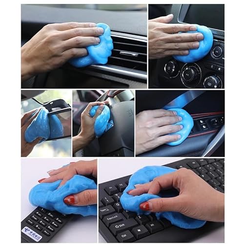 Generic Gel de limpeza de carro kit universal de detalhes automotivo poeira limpador de fenda de car