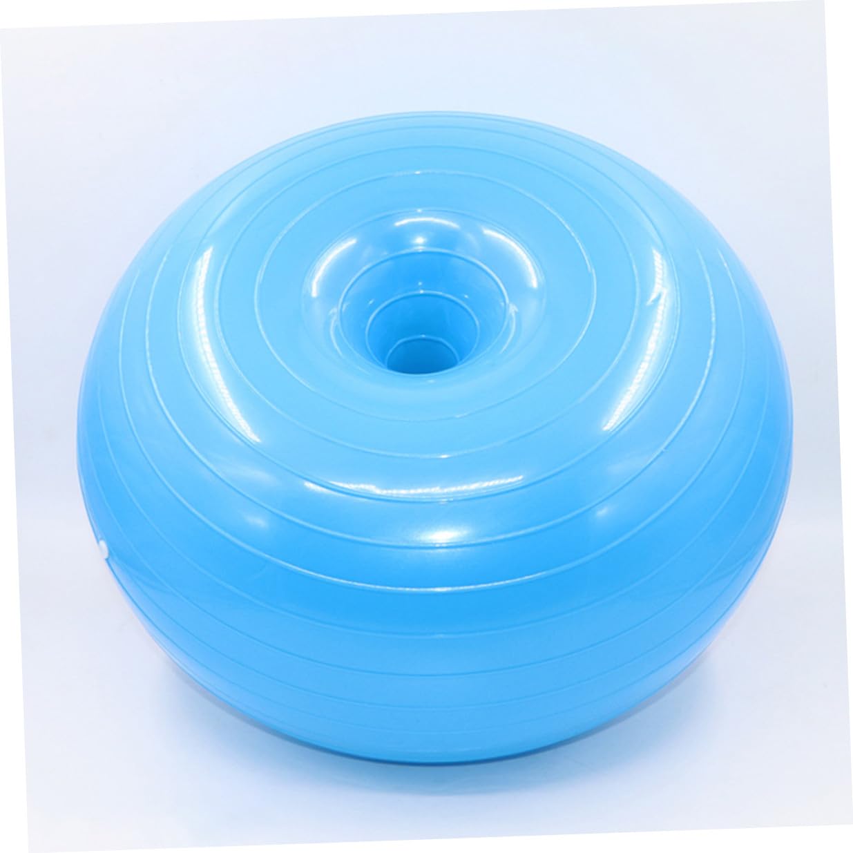 Alipis Blauer Donut Gymnastikball aus PVC mit Luftpumpe für Zuhause