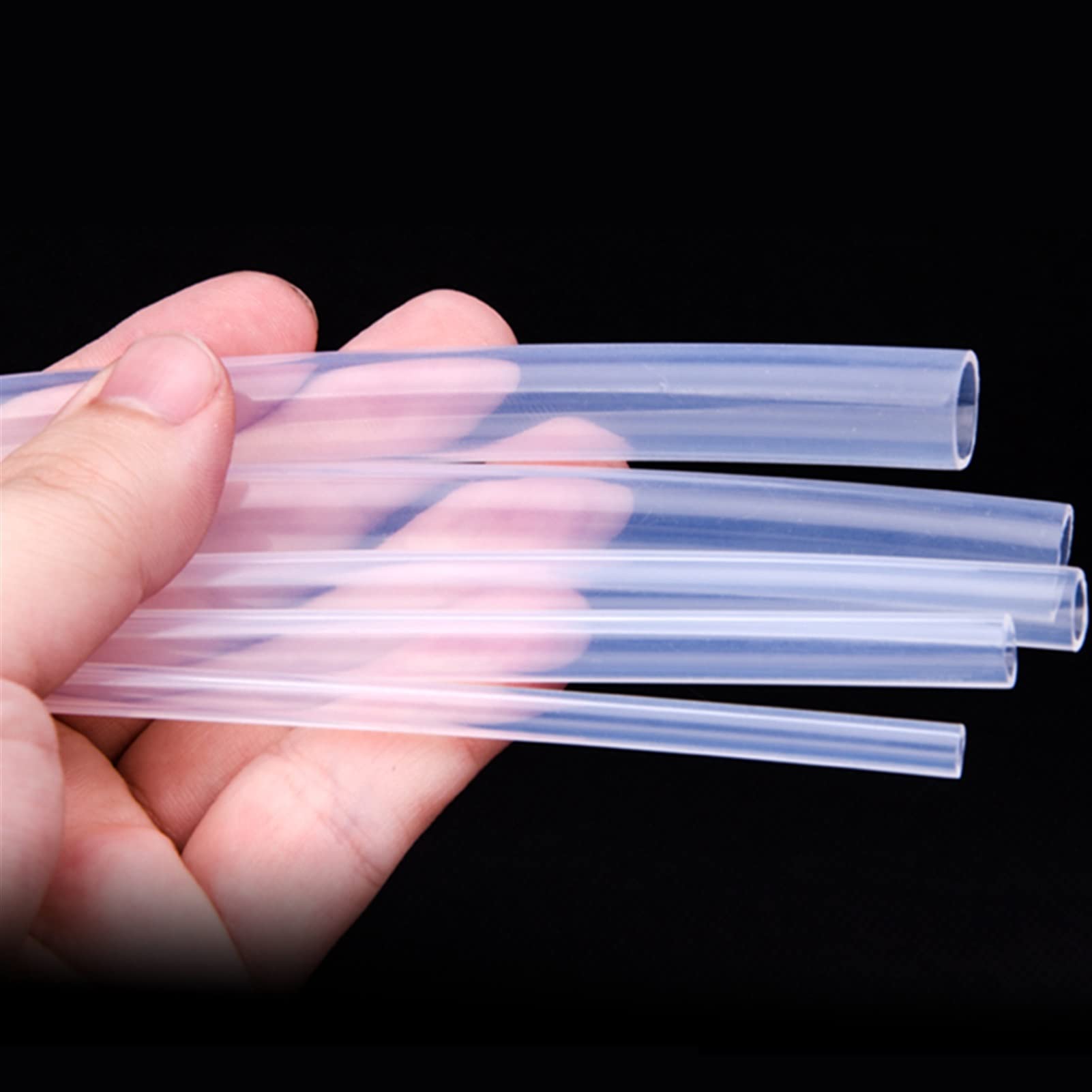 Lnanqing-Manguera de Silicona 1 Metro 1 mm ~ 20 mm PFA PTFE Tubo 3D Impresora Piezas Clear Tube, Flexible de Goma (Length : 1 Meter, Specification : 20x25mm)