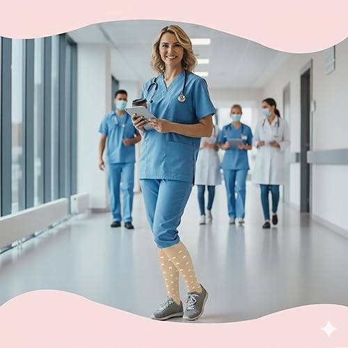 Miniatura 47 de Sooverki - Calcetines de compresión de cobre para circulación, para mujeres y hombres, 6 pares, para correr, atletismo, medicina, enfermería, viajes