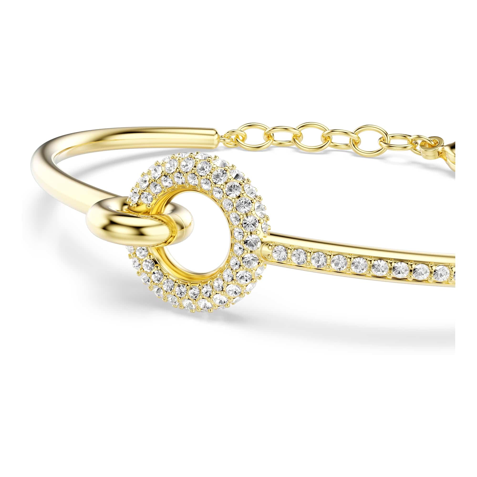 Swarovski Dextera Collezione Bracciale rigido, Taglio rotondo, Bianco