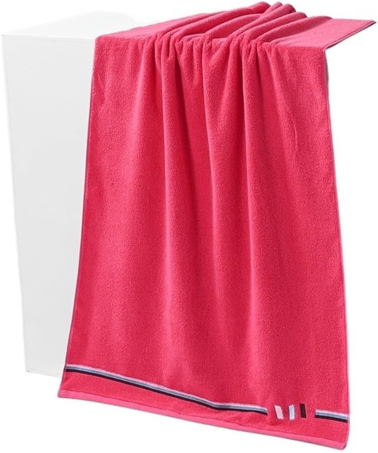 Thickened Cotton Bath Towel, Adult Soft Absorbent Towel, Bathroom, Large Home Motion Use(White-Dinosaur Doodle4)