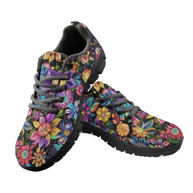 Lady Athletic Shoes - Scarpe da ginnastica leggere, da infermiera, motivo: animali, fiori, camo, scarpe da ginnastica da donna