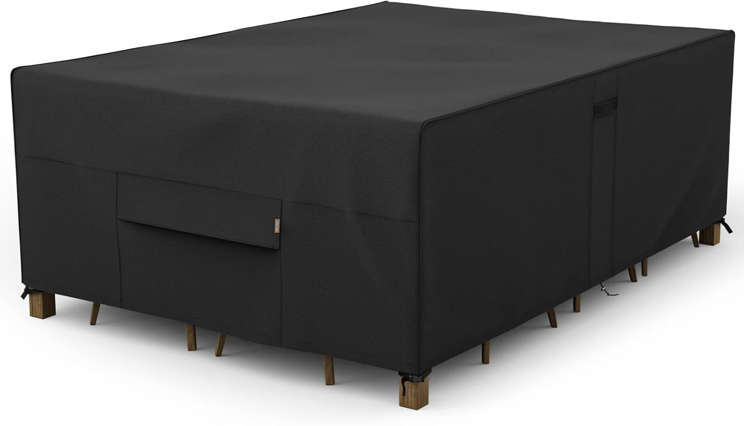 MR. COVER Patio Furniture Set Cover, Outdoor Sectional Set Cover, Also Fits Patio Conversation Set and More, 115L x 76W x 30H Inches, Rectangular, Waterproof & UV-Protection, Neutral, Amenre Series : Patio, Lawn & Garden