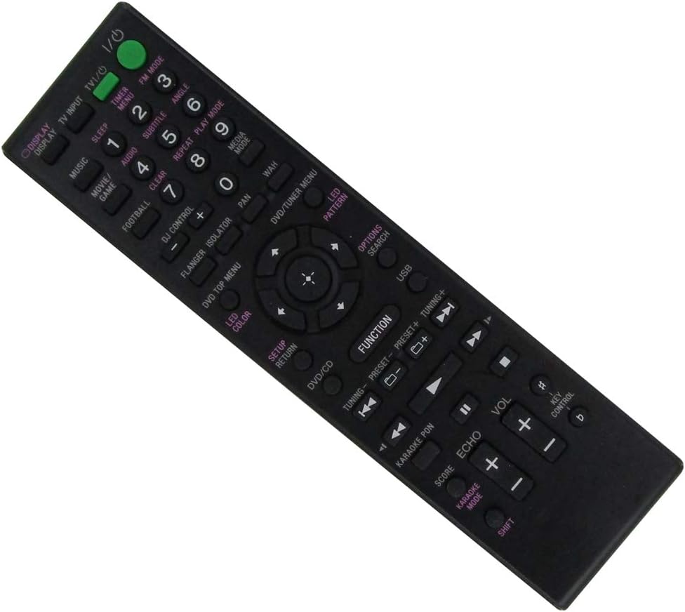 Hotsmtbang Replacement Remote Control Compatible for Sony RM-AMP100 MHC-GZX33D HCD-GZX33D MHC-GZX55D MHC-GZX88D HCD-GZX88D Hi-Fi Home Audio Stereo System