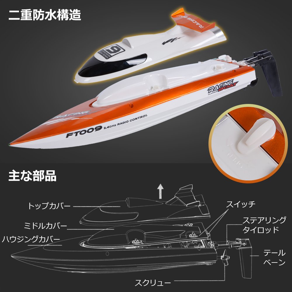 つ*さ様 ラジコンボートセット（ホワイト・レッド） Amazon.co.jp: GPTOYS ラジコンボート RCスピードボート 安全ストップ