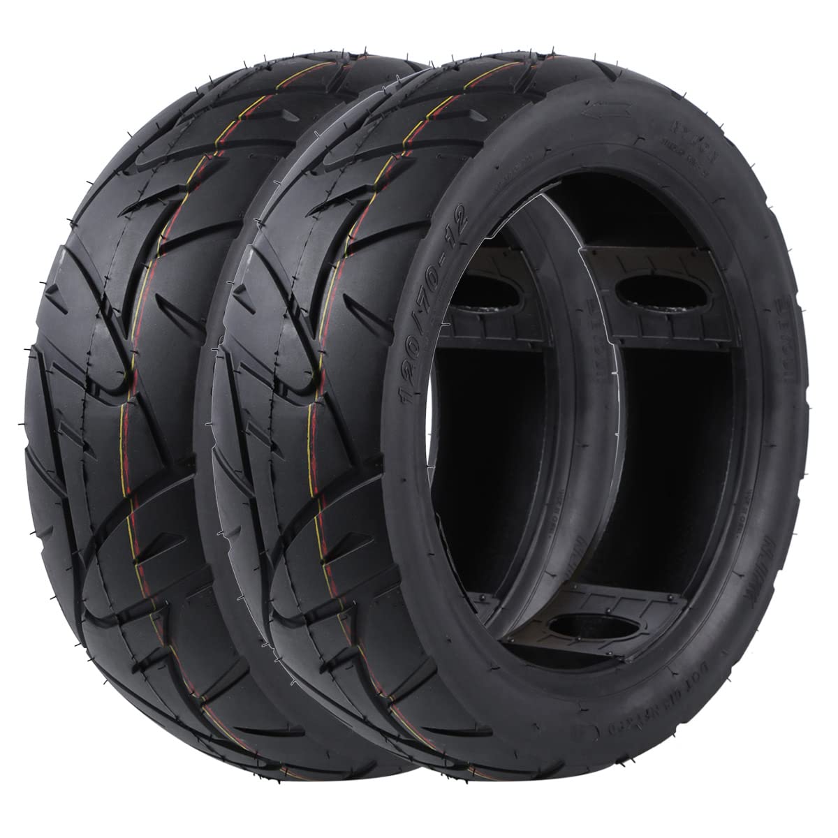 バイク用チューブレスタイヤ　120/70-12 4PR/42J 4本　※2841 Amazon.co.jp: CURE（キュア） バイクタイヤ チューブレス 120/70-12
