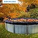 Swimline 18 Foot Round Heavy Duty Laminated Polyethylene Winter Protection Pool Cover for Above Ground Outdoor Swimming Pools, Blue