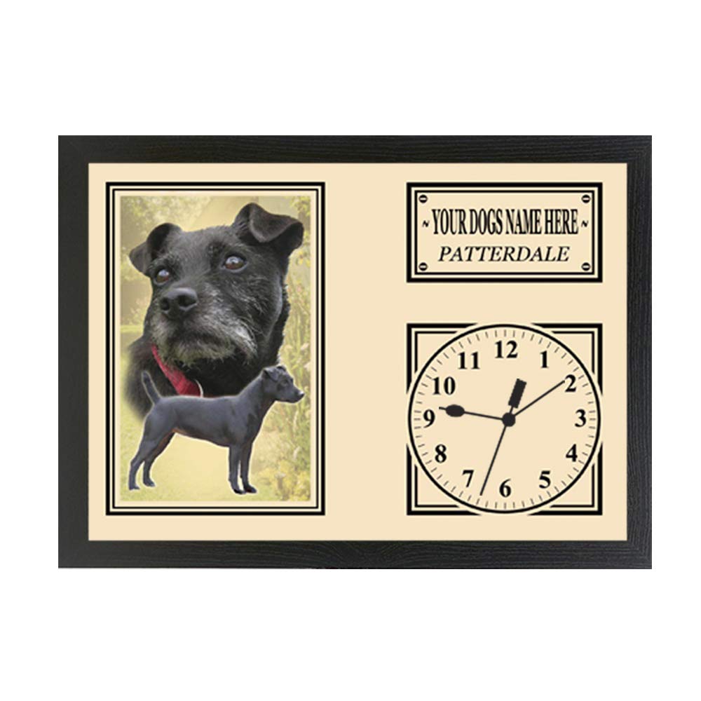 Personalised Gift Products Patterdale Personalised Dog Breed Gift Clock
