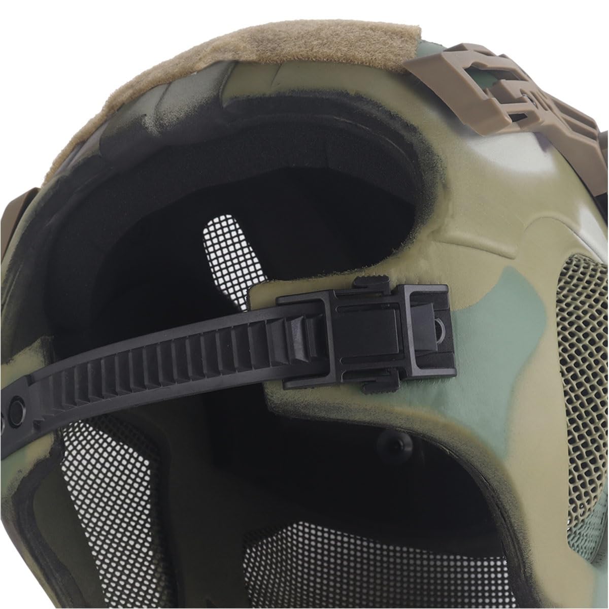 Taktyczny Hełm Zapewniający Pełną Ochronę Z Podstawą NVG I Szynami Bocznymi Do Użytku W Airsoftcie Filmach