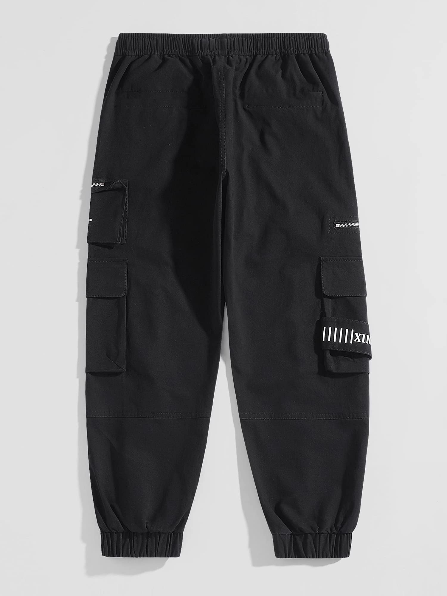 Mens Cargo Pants Casual Joggers Techwear Cotton Streetwear Hip Hop Trousers