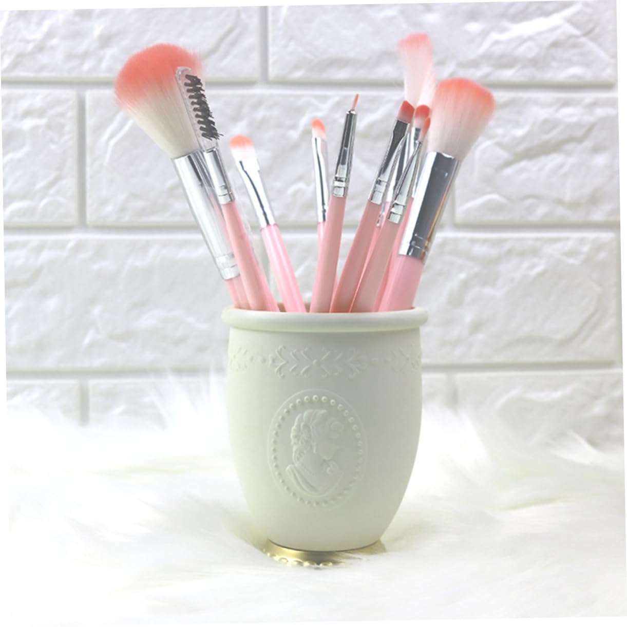 jojofuny 3 Pièces Porte Pinceaux de Maquillage Organisateur de Bureau et École Support de Rangement pour Accessoires et Fournitures de Bureau