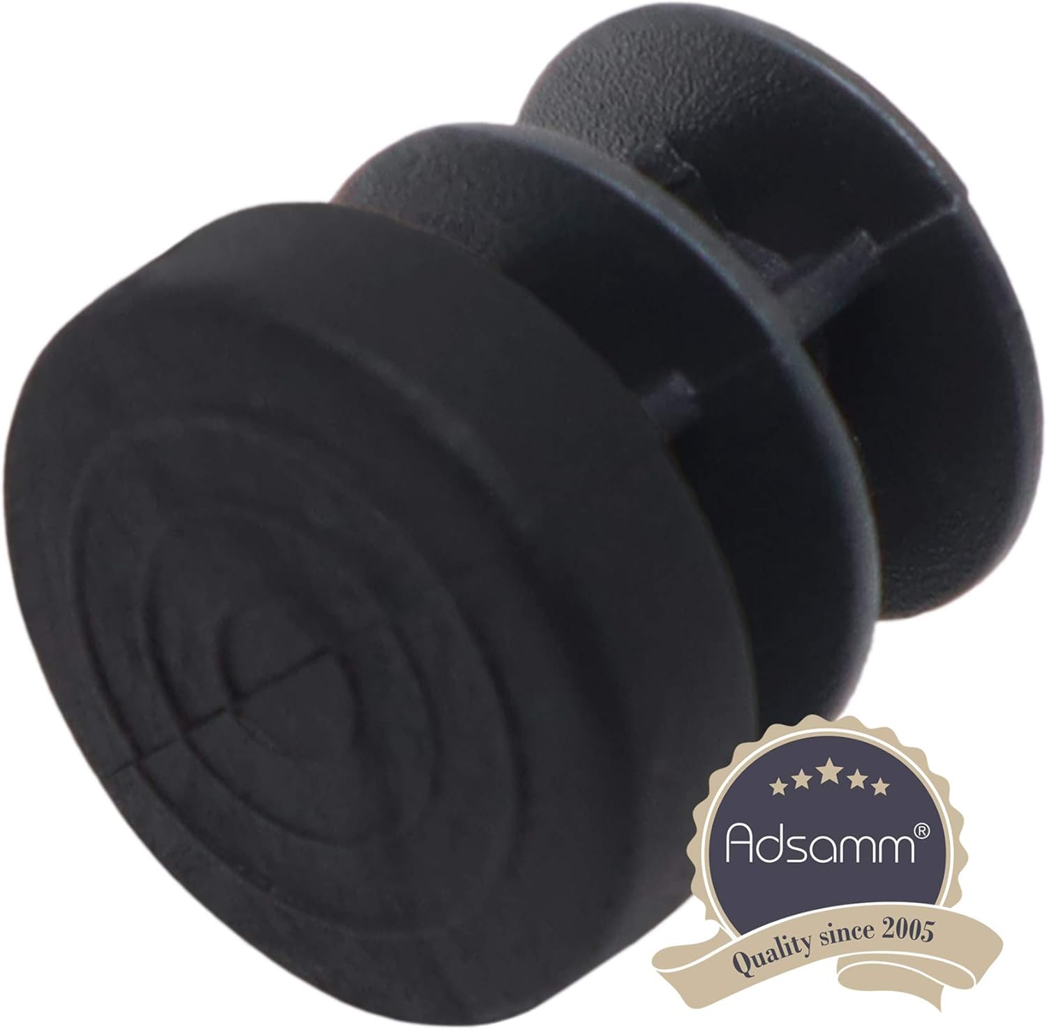 Adsamm® / 32 x Furniture Glides for Tubes ø 0.63 ” (16 mm) Black