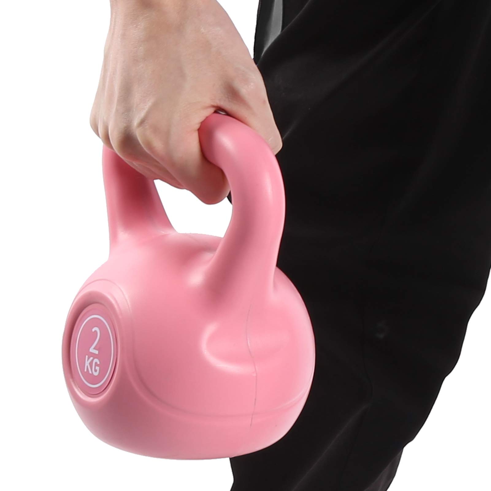 Hantle Fitness 2KG do Podnoszenia Ramion Kettlebell Hantle Kettlebell z Szerokim Uchwytem poprawiają wydajność wytrzymałościową, trwałość, chronią i ulepszają. Używane do Adaptacji, Wysokiej