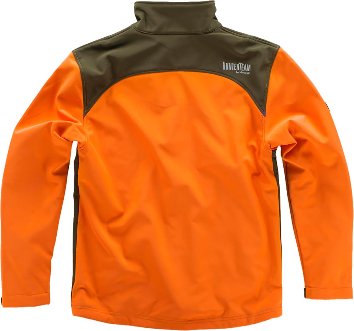 WORKTEAM Cazadora Softshell para Caza y Pesca, Cuello Alto, Bolsillos Con Cremallera, puños ajustables, Unisex
