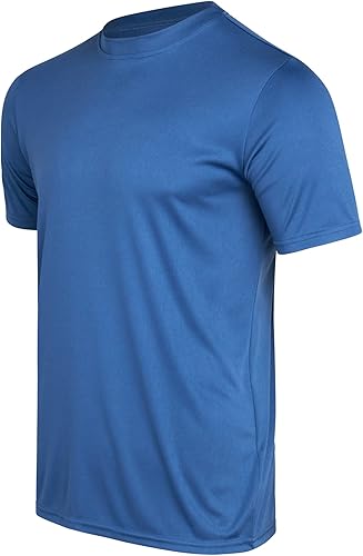Miniatura 5 de iXtreme Camiseta deportiva para hombre Paquete de 4 camisetas deportivas de manga corta de ajuste seco Camiseta de entrenamiento atlético para