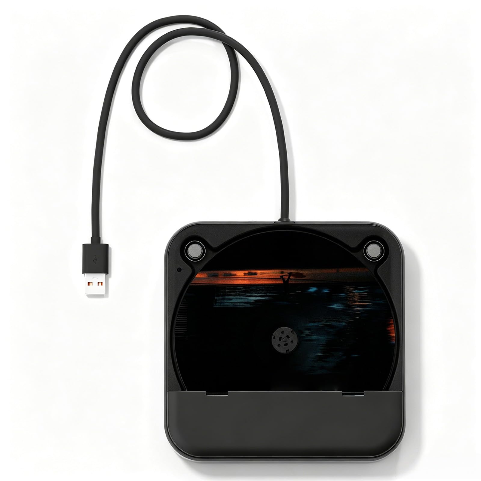 Lettore di dischi per auto portatile per sistemi audio con assistente USB e palmare per gli appassionati di musica Lettore di dischi per auto
