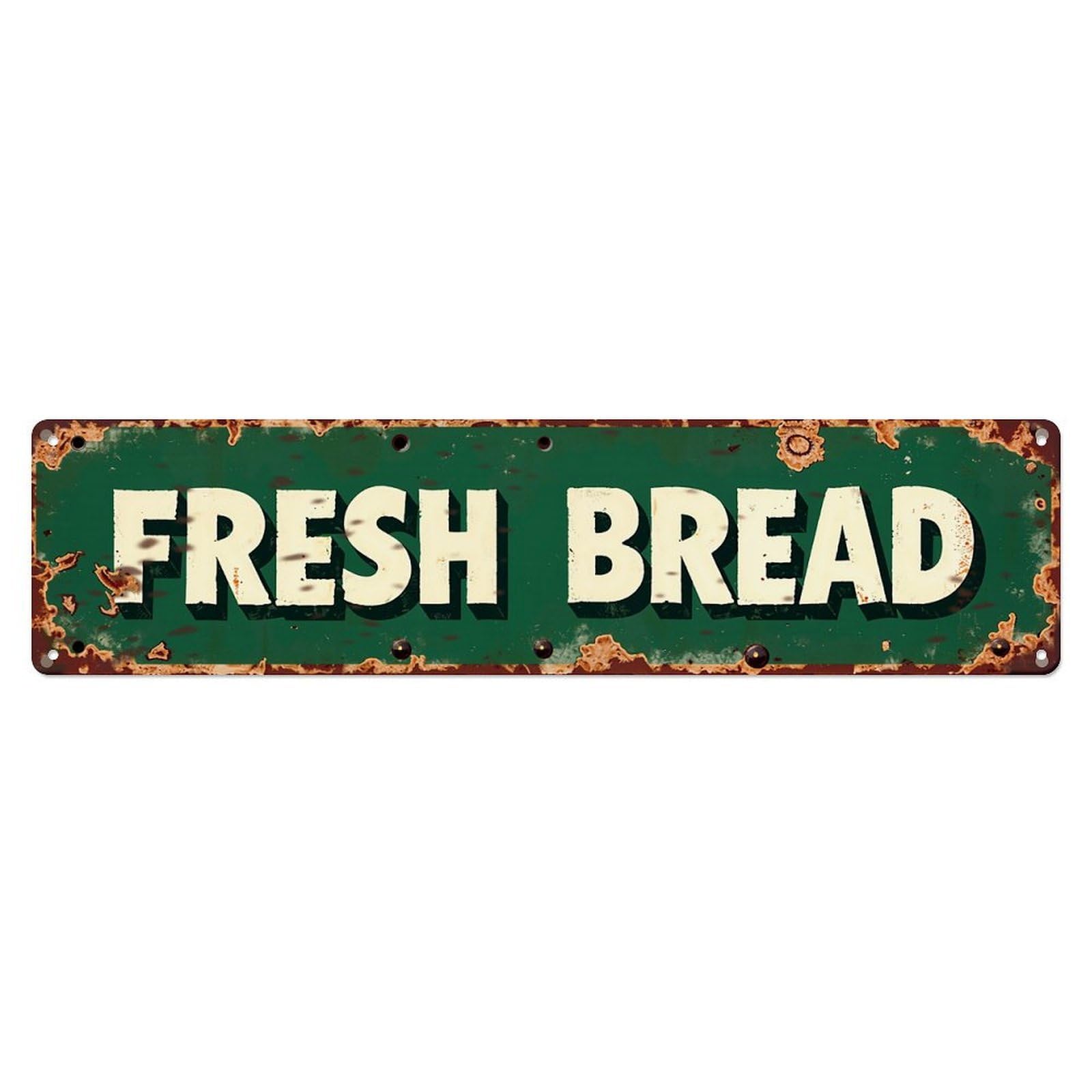 Fresh Bread Sign Pattern Metal Tin Sign Plaque