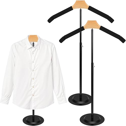 AojSup Paquete de 2 soportes de exhibición de camisas, soporte de exhibición de camisetas para proveedores, soportes de exhibición de ropa ajustable
