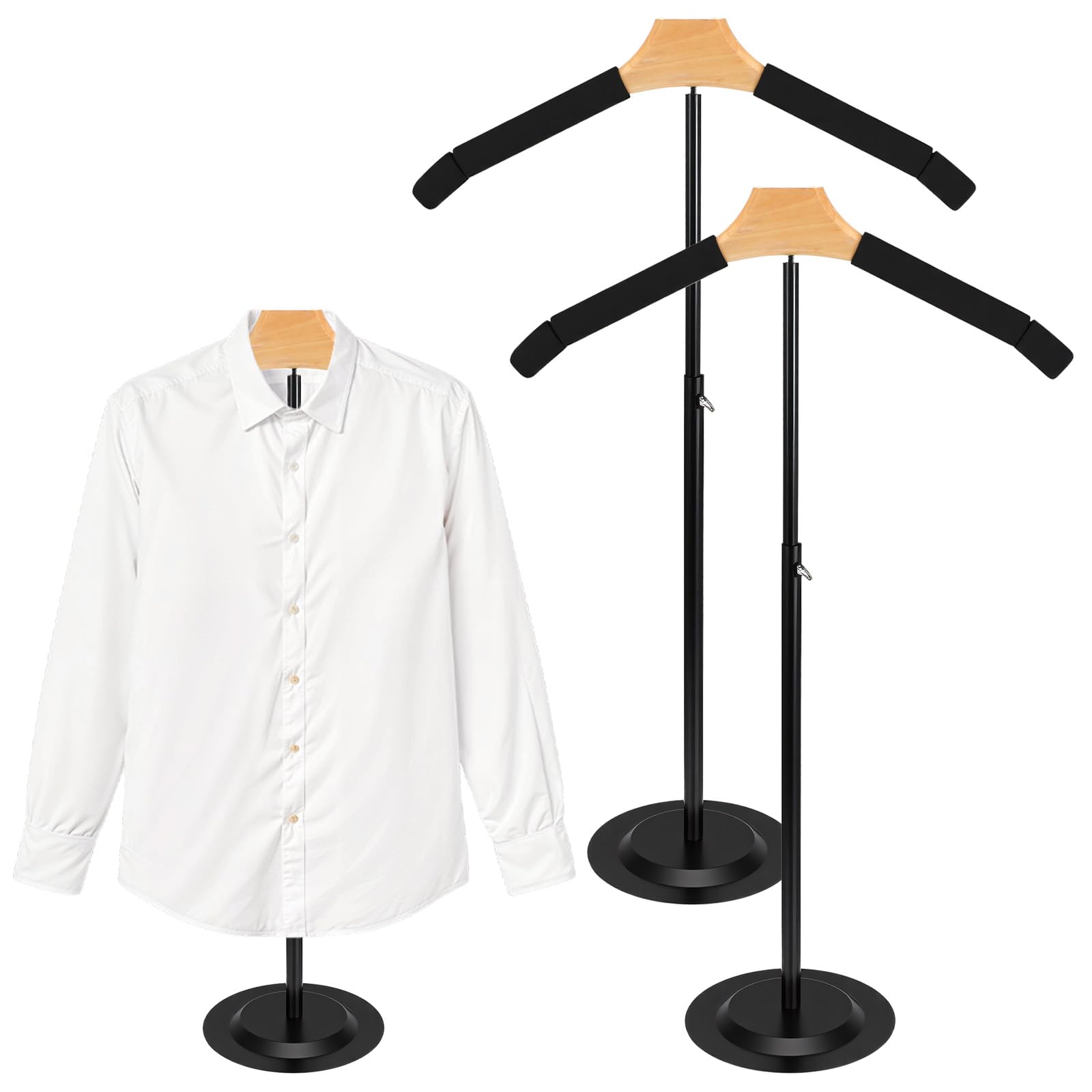 Présentoir de chemises hauteur réglable et supports portables vêtements vente au détail