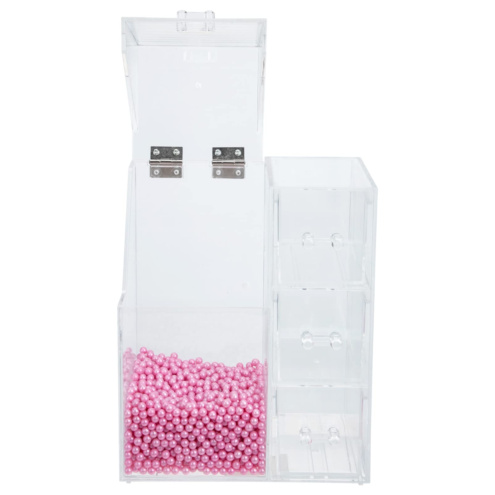 Cabilock Porta Pennelli Make up in Acrilico Astuccio Per Cosmetici Coperchio Organizer Per Riporre i Pennelli Per Trucco Contenitore Per Trucco