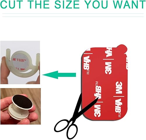 Miniatura 6 de Paquete de 15 piezas de repuesto de adhesivo adhesivo rectangular de unión muy alta 3M, para tablero magnético de automóvil, soporte de teléfono,