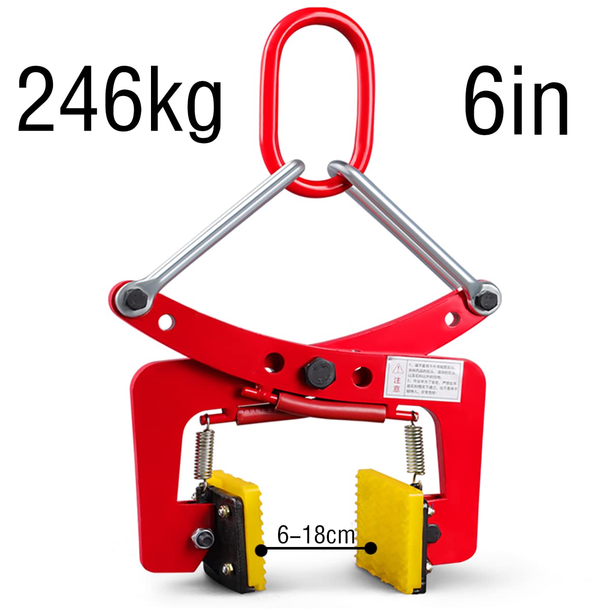 SATUREY Vertikale Plattenzange Klemme, Hebeklemme für Stein, Zum Transport Von Stahlplatten Und Dem Transport Von Hängenden Stein,246kg
