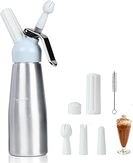 12 German Dinner Recipes with Hearty Traditional Flavor 105 Professional Whipped Cream Dispenser 500ml,Whipped Cream Charger with St...