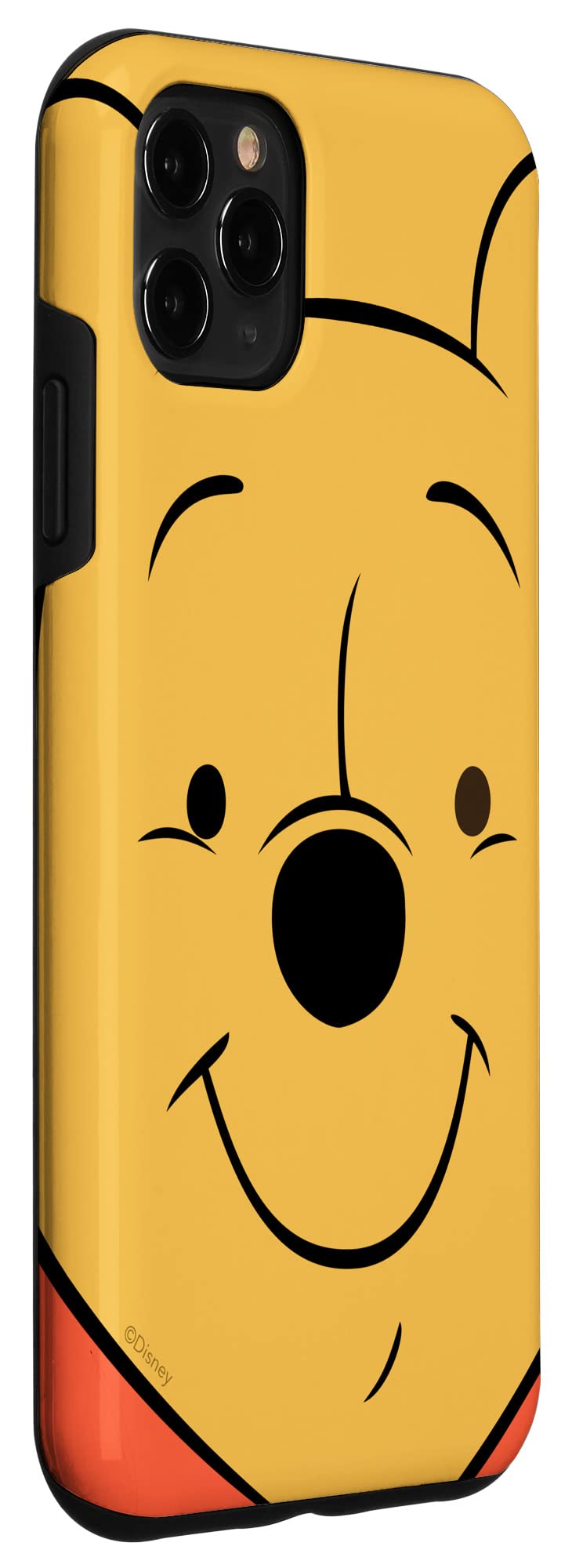 Custodia per iPhone 11 Pro Max Disney Winnie the Pooh Face Giallo Miele