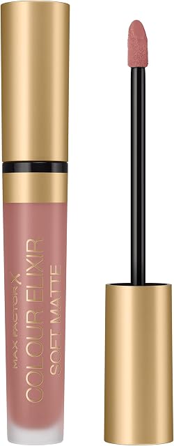 Max Factor Colour Elixir Soft Matte szminka w płynie o delikatnym matowym wykończeniu, ultralekka konsystencja, nawilżająca, 005 - Sand Cloud