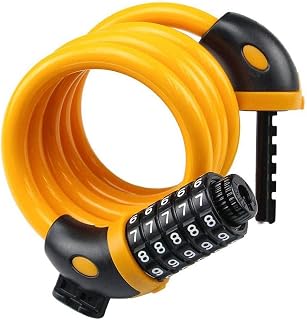 Gate Bike Lock, Strong Security Anti-theft Bicycle Chain Lock For Mountain Bicycle Scooter Grills Outdoors, 5 Digit Resettable Combination Security