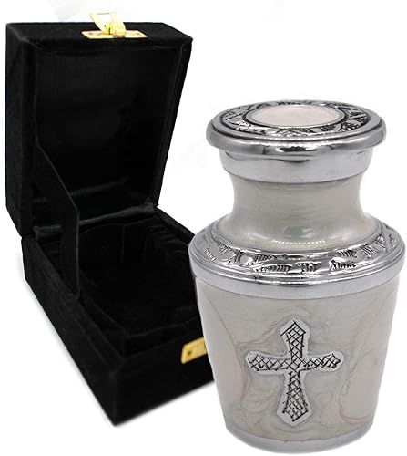 Miniatura 7 de Moonstone - Urnas de cremación azul para cenizas humanas, hombres adultos, para funeral u hogar. Urnas de cremación para hombres adultos, urnas