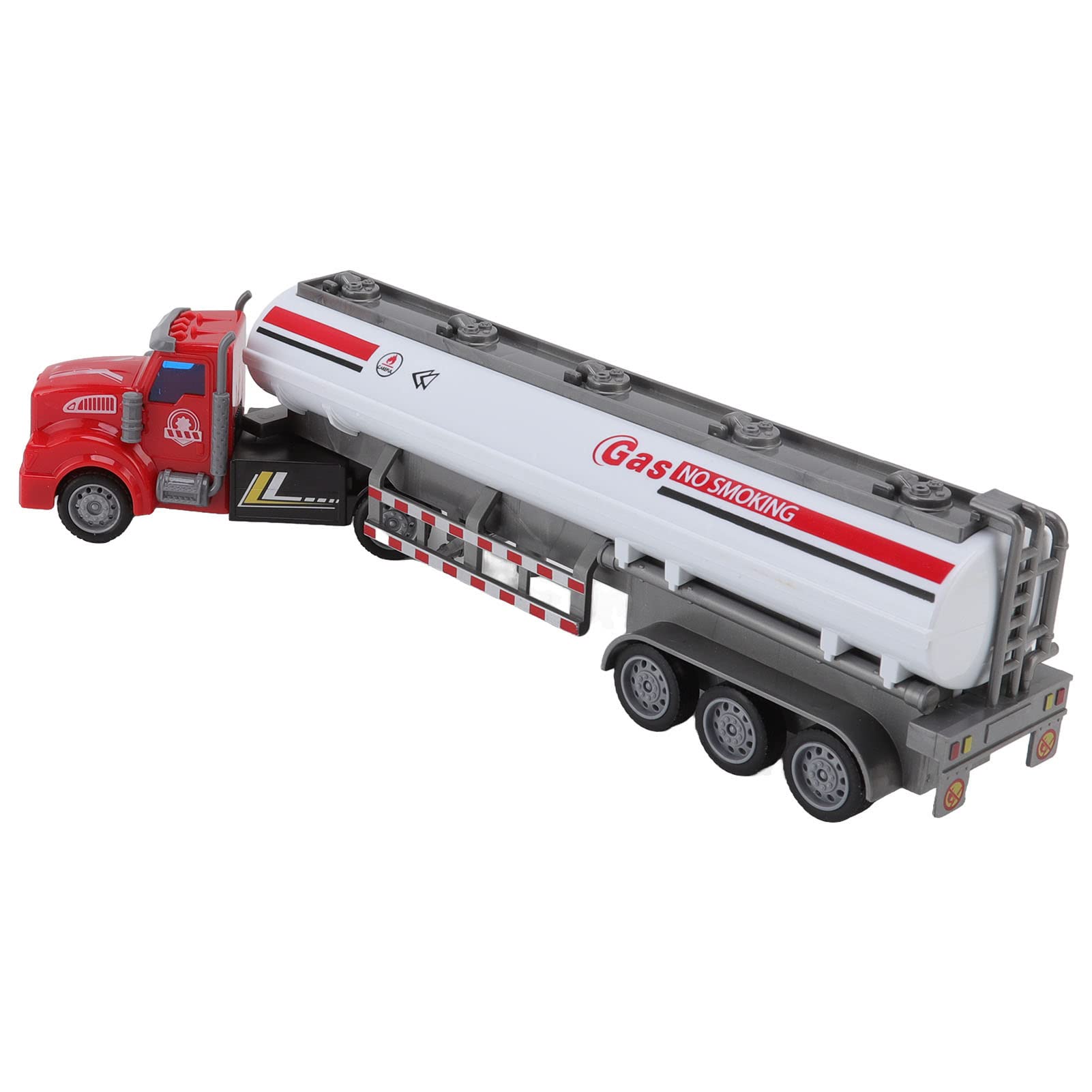 Stylebest Pull Back Truck Model 1/48 Scale Heavy Duty Educational Toy for Kids and Collectors Durable ABS Material (Long Head Pull Back Oil Tanker)