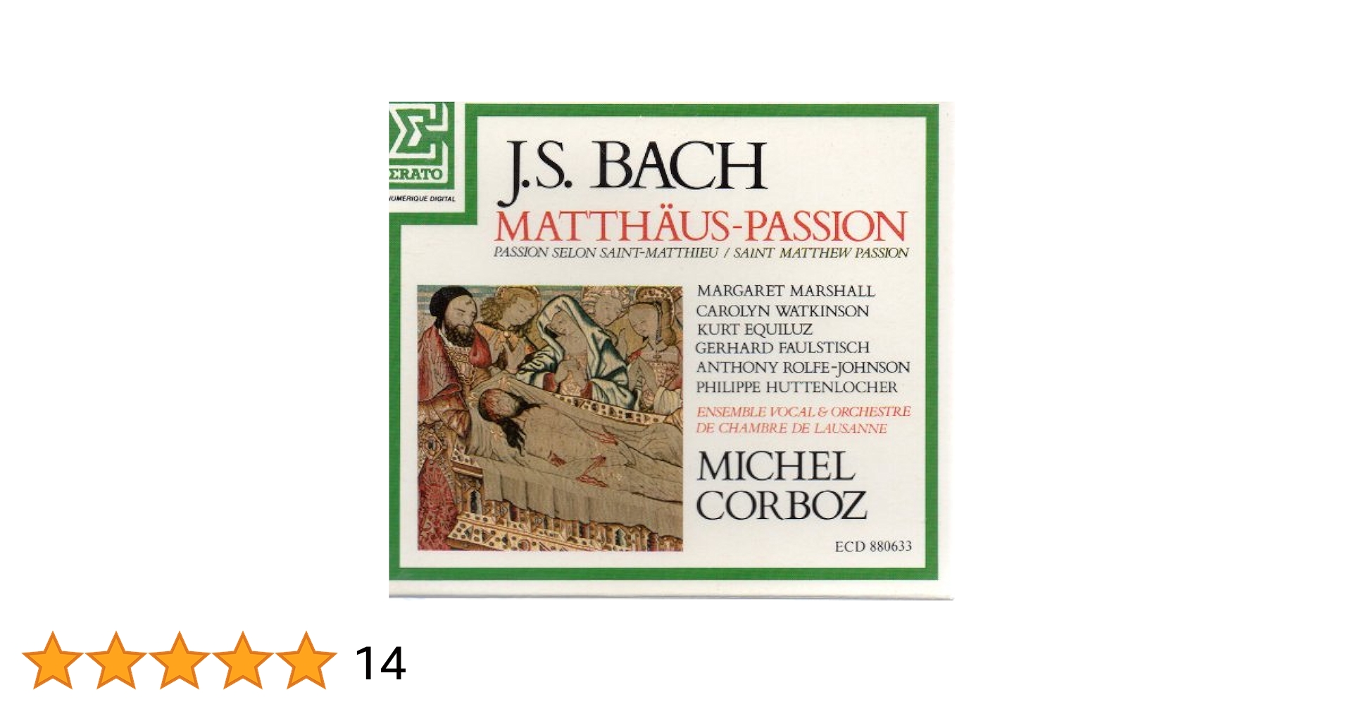 その他 St Matthew Passion [CD] Johann Sebastian Bach, John Eliot Gardiner, Monteverdi Choir