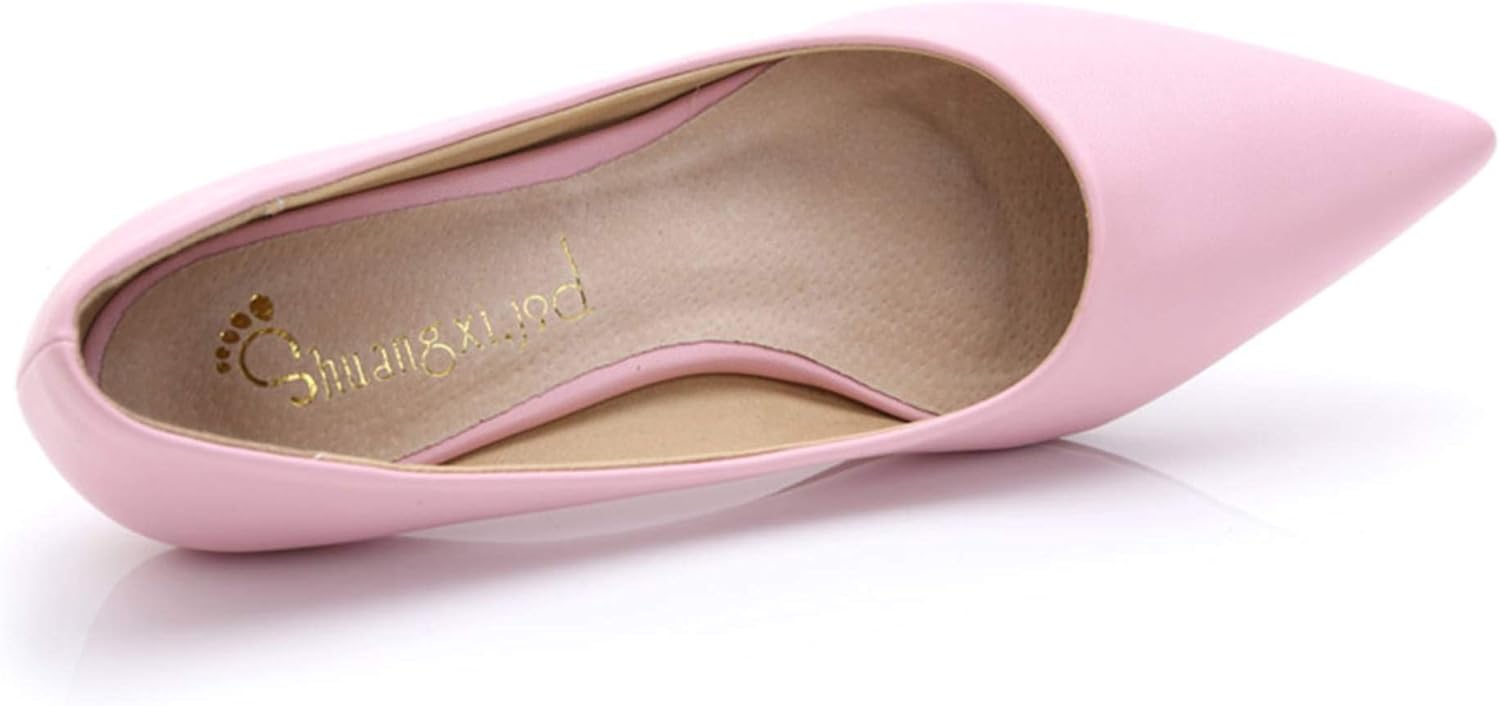 Stunner Women's Classic Fashion Pointed Toe Low Heel Dress Pumps Shoes