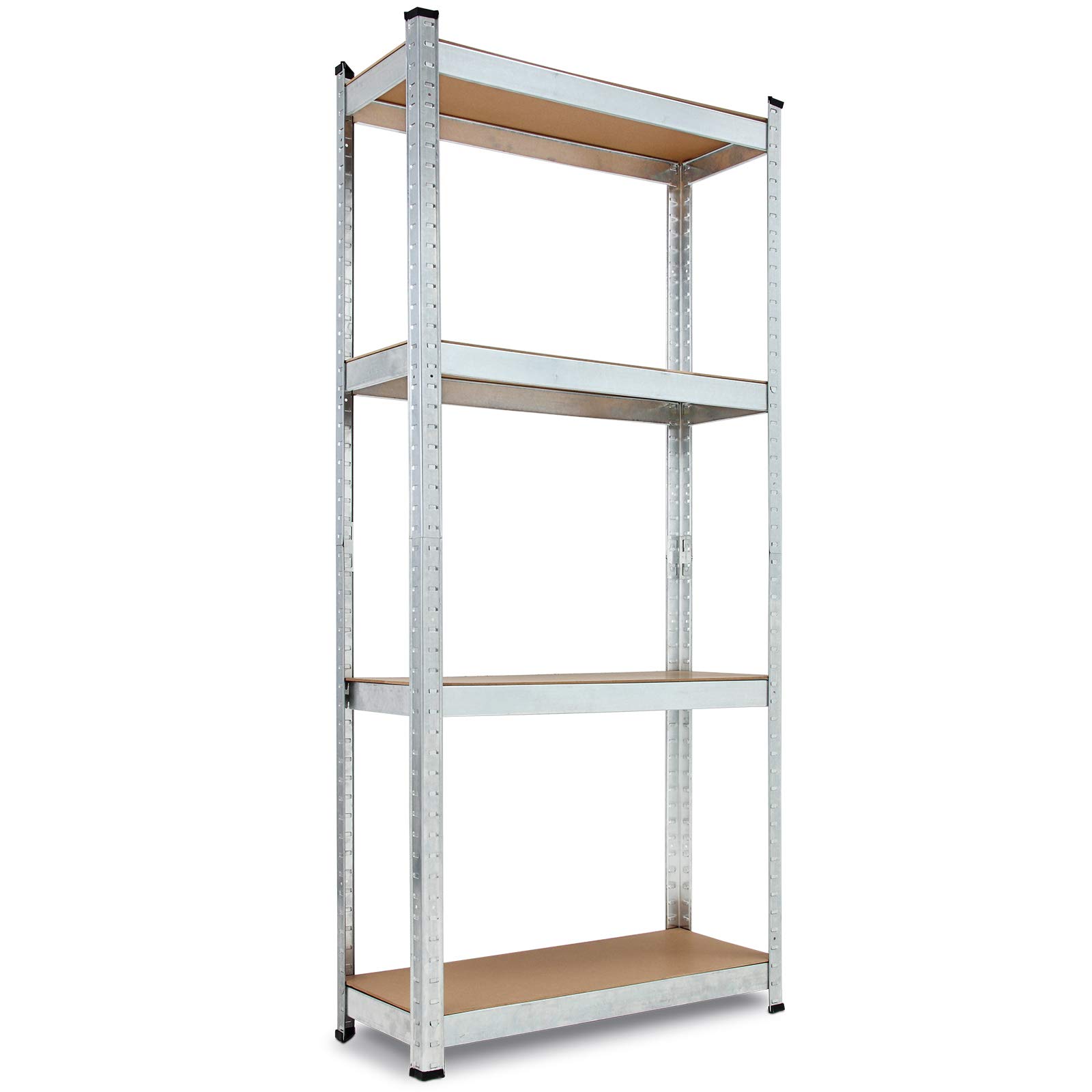 Monzana® Estanterías Almacenaje, Metálicas, 2 Unid., 170x75x30cm, 560kg, 4 Baldas, Cargas Pesadas, Trastero Organizador Taller Despensa