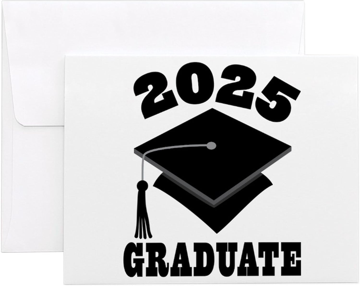 CafePress Class Of 2025 Graduate Hat 4.25" x 5.5" Notecards 10 Pack