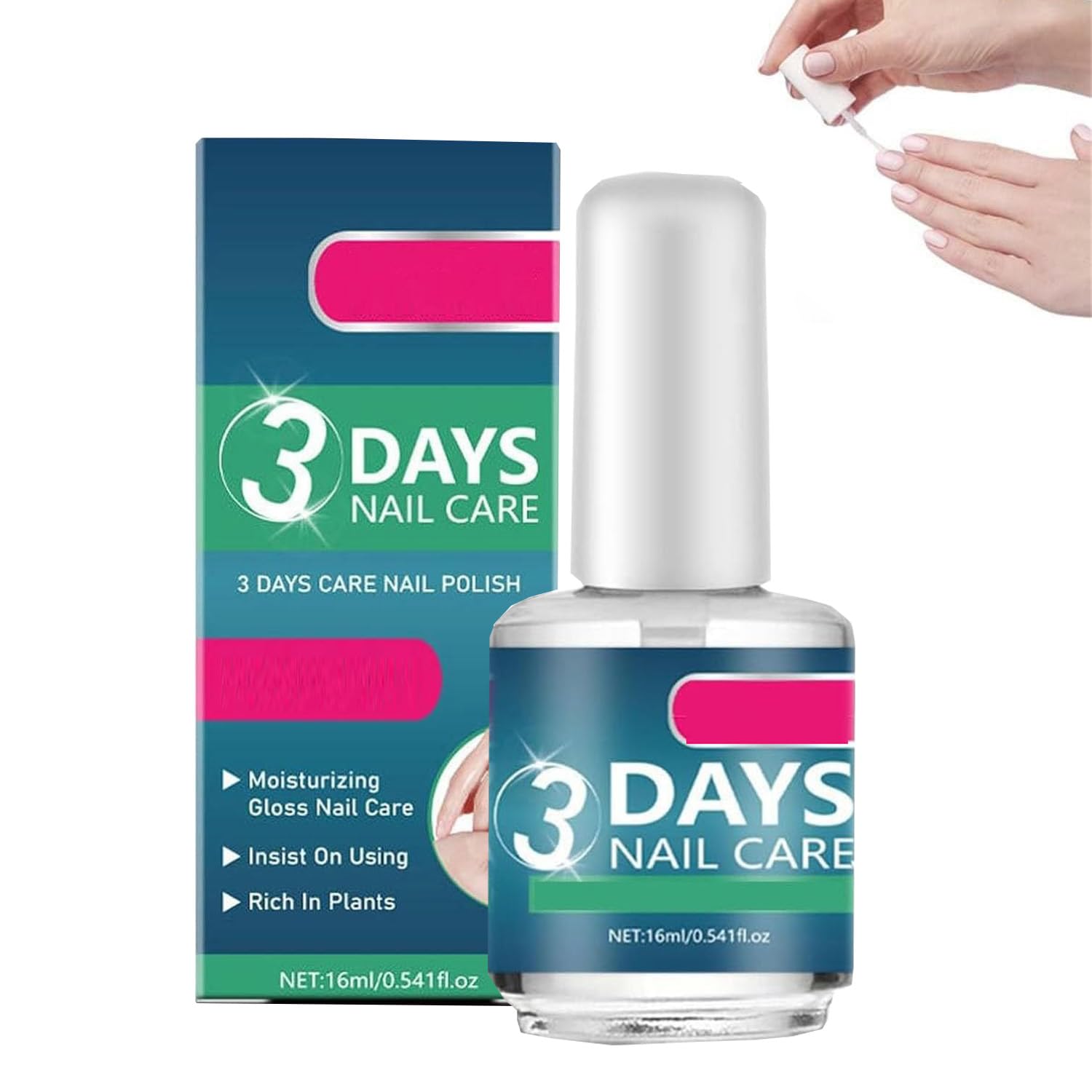 3 giorni di olio per la cura delle unghie, la cura delle unghie idrata le cuticole, formula naturale, asciugatura rapida, lucentezza a lunga durata, protegge e nutre le unghie (1 pcs)