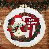 weihnachtsmotive kreuzstich gratis Weihnachtsstickerei-Set: enthält eine englische Anleitung, Stickrahmen, Weihnachtsmuster-Sticktuch, Farbfäden und Nadeln, die es Ihnen erlauben, den Spaß beim Selbermachen zu genießen.
