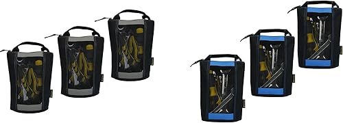 MELOTOUGH Bolsa de herramientas con cremallera Bolsa de cremallera - Bolsa rápida con ventana de malla y ojales para colgar