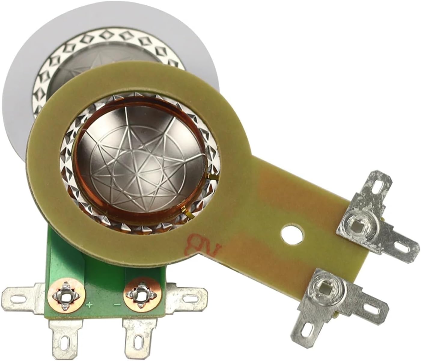 2PCS 25.5mm Coil Horn Tweeter Diaphragm Titanium Film Copper Clad Aluminum Round 25.4MM Speaker Repair Short Frame