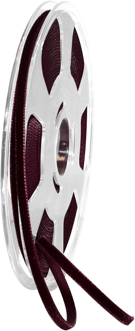 Morex Ribbon Velvet Ribbon Nylvalour, 7/8"" x 11 Yd, Beige (01225/10-427)