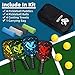 YILLOG Pickleball Paddles,USAPA Approved Pickleball Paddle Set 4,Fiberglass Surface Pickleball Set,4 Pickleball Balls,4 Cooling Towels,Bag,Pickle Ball Paddle Men Women Red/Blue/Green/Yellow