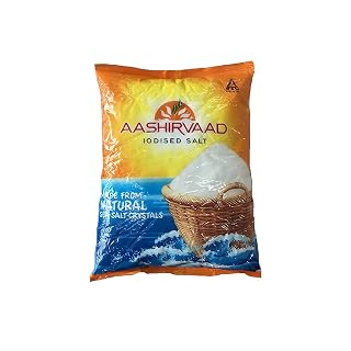 Aashirvaad Iodised Salt, 1kg [Pack of 5]