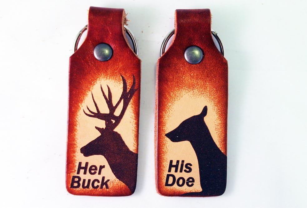 Her Buck His Doe Keychain