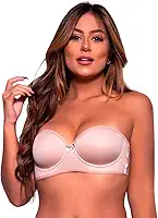 ART ÍNTIMA - Sutiã Com Bojo Tomara Que Caia Com Tiras nas Costas - Sem Alças - Não Marca na Roupa - Moda Íntima - Sustentação Perfeita - Confortável & Resistente