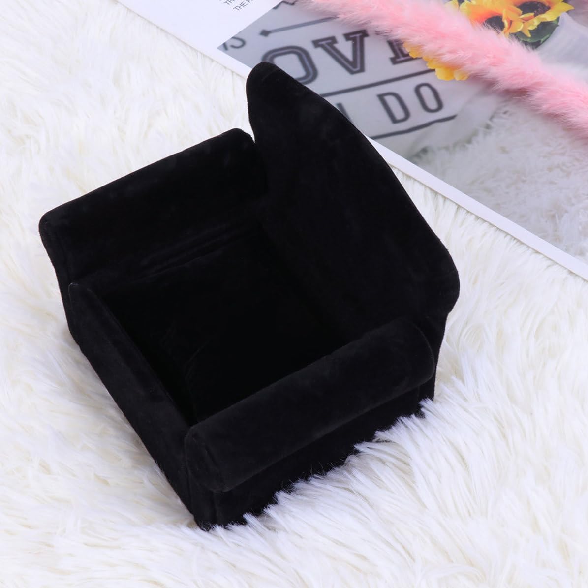 GALPADA Creative Sofa Jewelry Box Watch Storage Box Display Rack Black