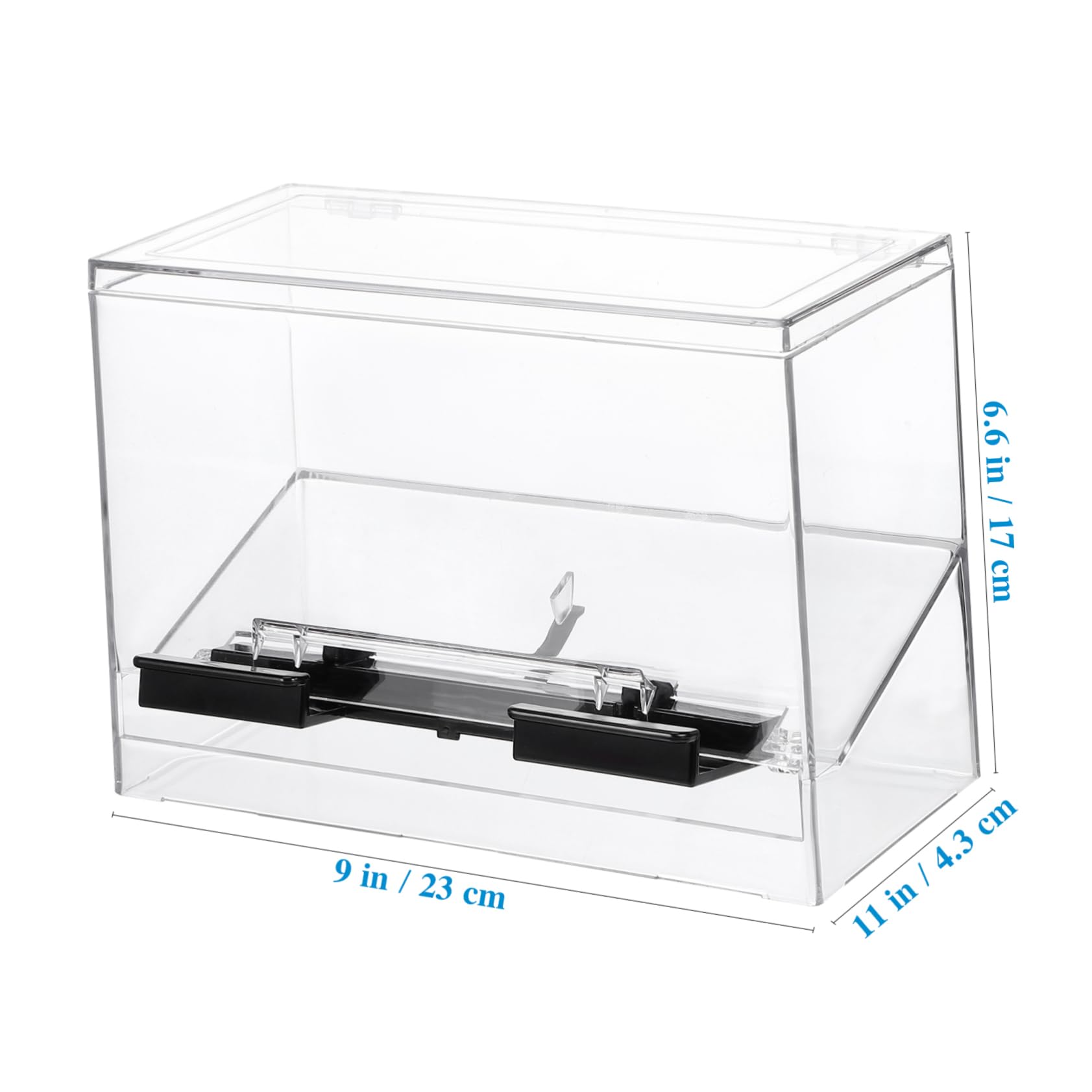 GLEAVI Clear Acrylic Straw Dispenser Box Practical Storage Case for Bulk Straws Easy to Clean Non Slip Base Simple Design for Home and Bar Use