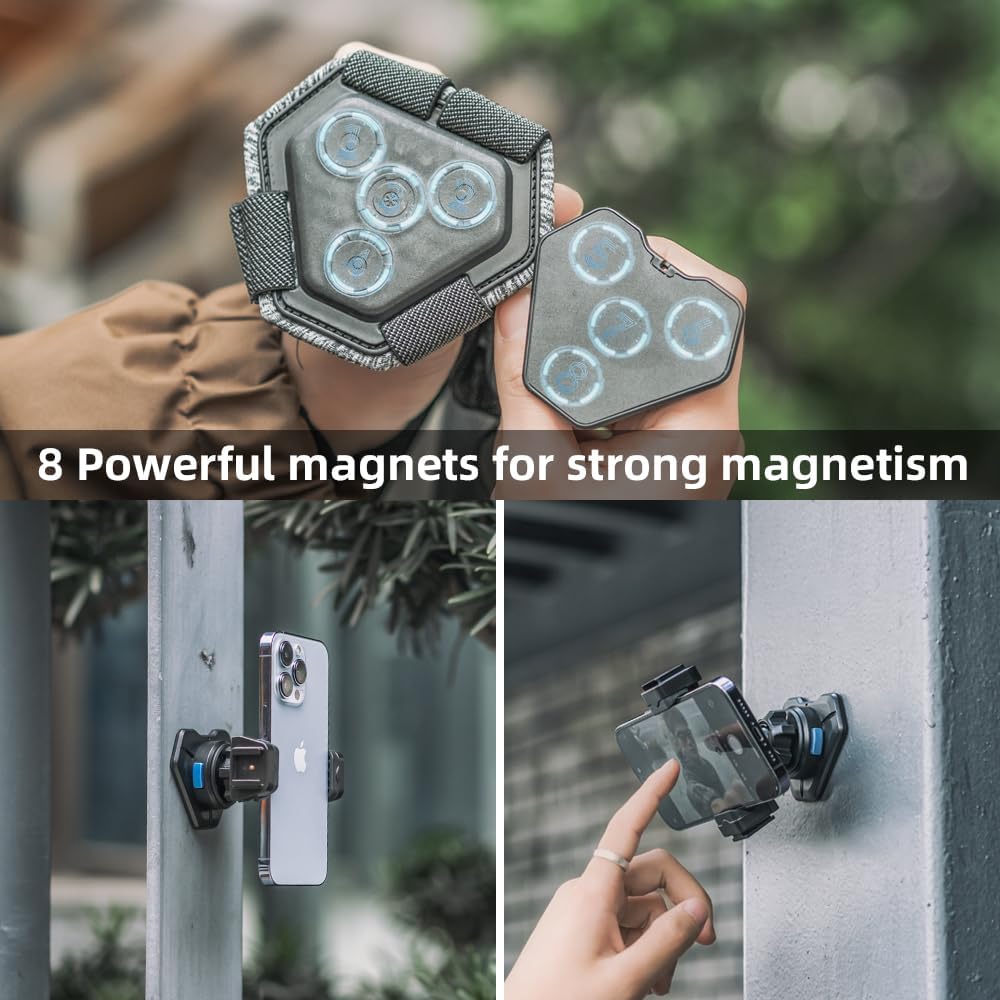 SOH Mobile Phone Chest Strap Harness Mount,Magnetic Quickly Release Adjustable Cell Phone Chest Harness Holder, VLOG/POV Balance Stability and Comfort for iPhone 16/15/14/13/12 and Other Smartphones - Image 6